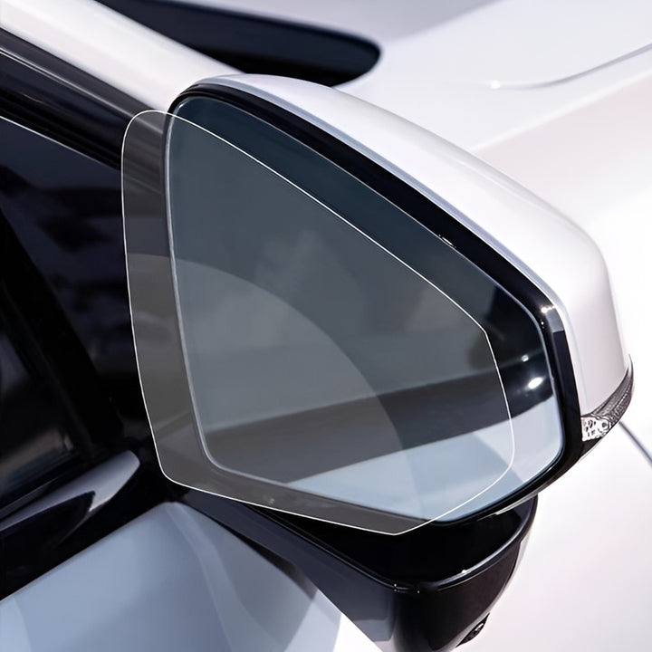 Anti-glare rain film for mirrors for Polestar 4