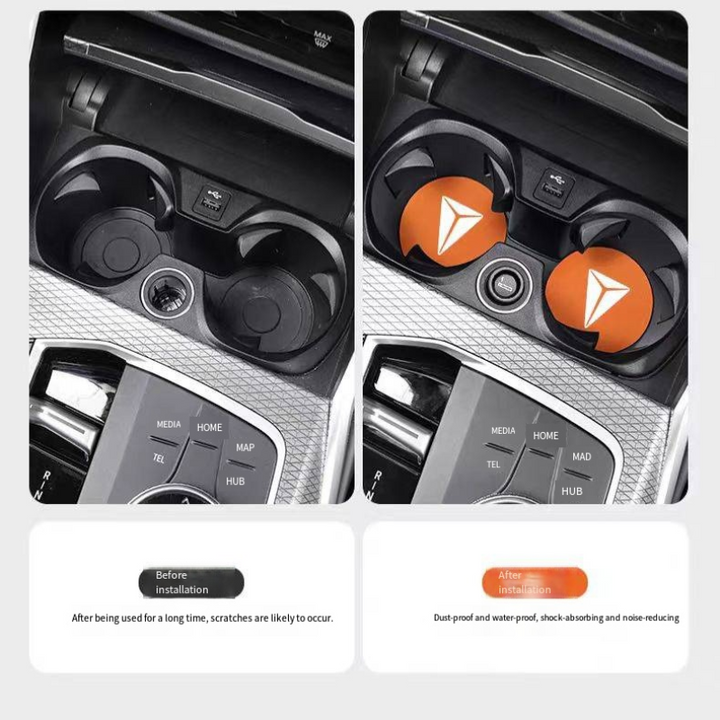 Car suede Coaster for Deepal (2pcs)