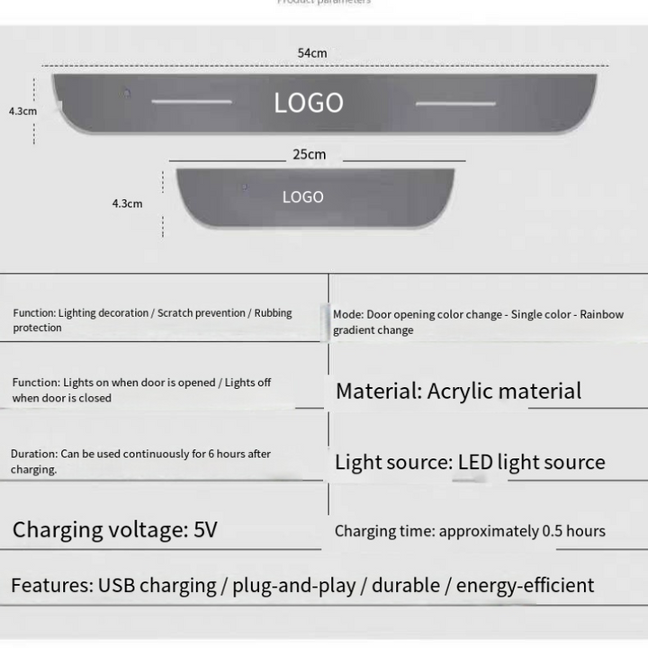 LED Color-Changing Welcome Threshold Strip