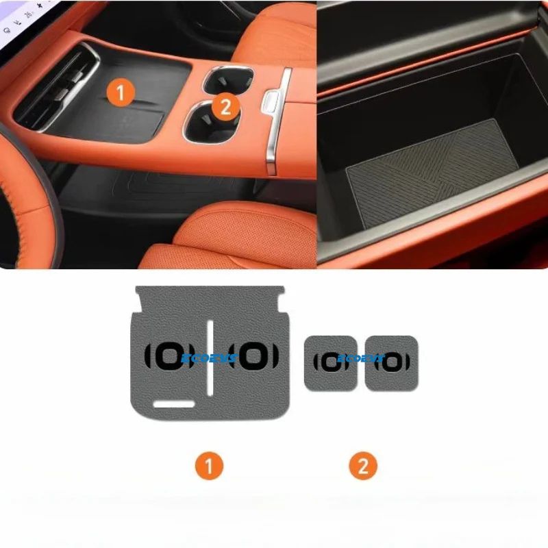 Center console anti-slip mat for Nevo Q07