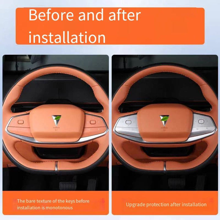 Steering wheel button sticker for Deepal