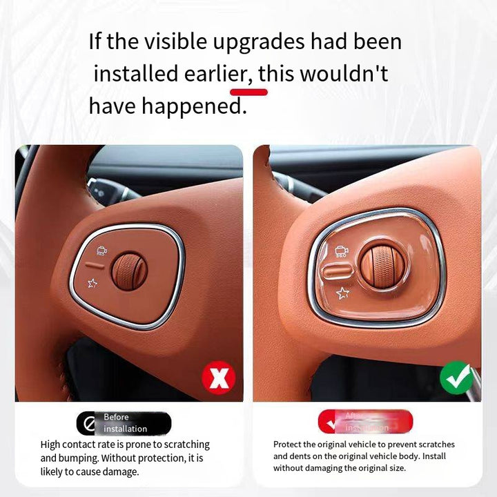 Steering wheel button protective film for Nevo Q07