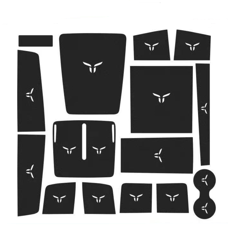 Center console anti-slip mat for Hongqi Ehs7