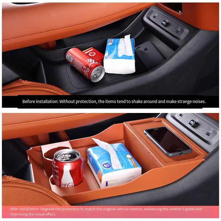Lower center console storage box for Nevo Q07