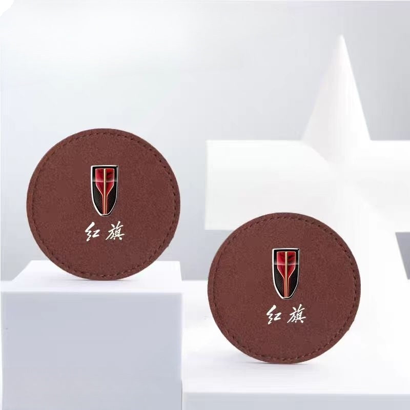 Car suede Coaster for Hongqi