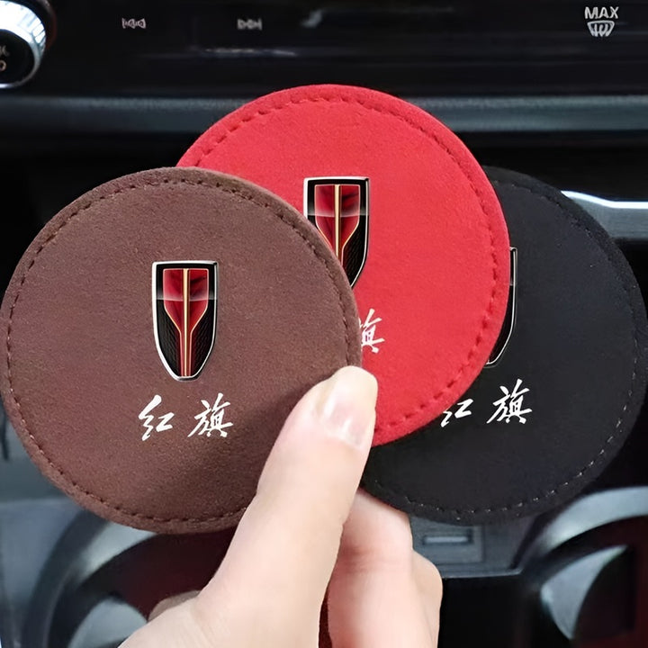 Car suede Coaster for Hongqi