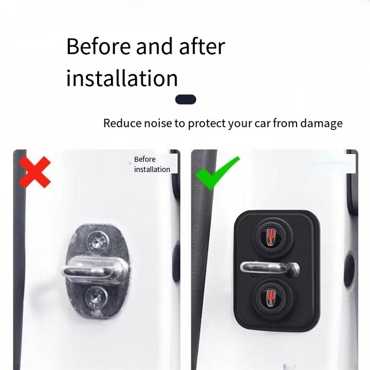 Cushion Silicone Door Lock Buckle Prot Cover for Hongqi (4Pcs)