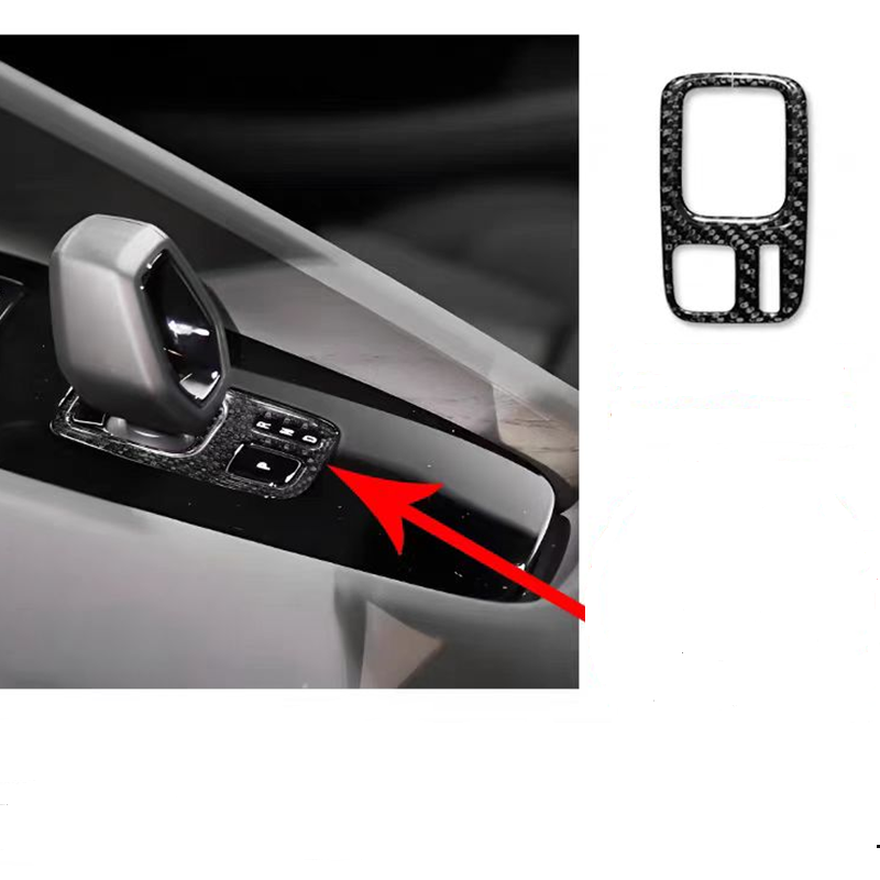 Carbon fiber gear panel for Polestar 2