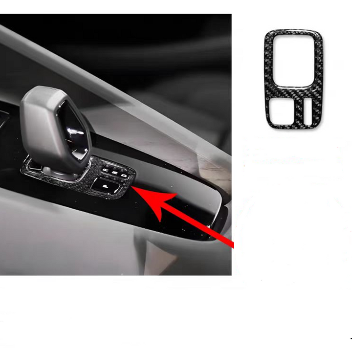 Carbon fiber gear panel for Polestar 2