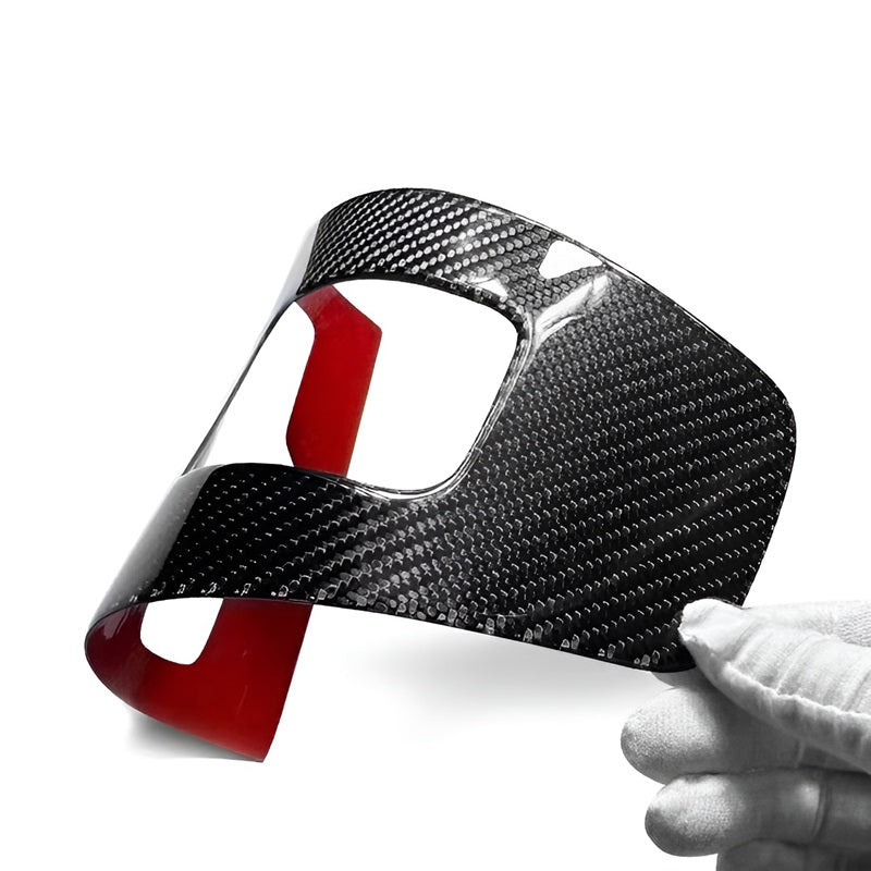 Carbon fiber gear panel for Polestar 2