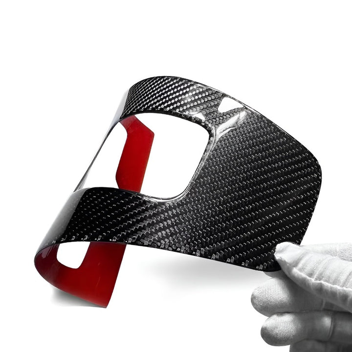 Carbon fiber gear panel for Polestar 2