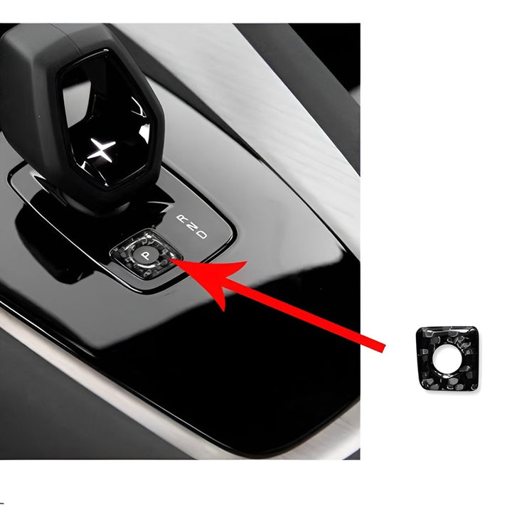 Carbon fiber gear panel for Polestar 2