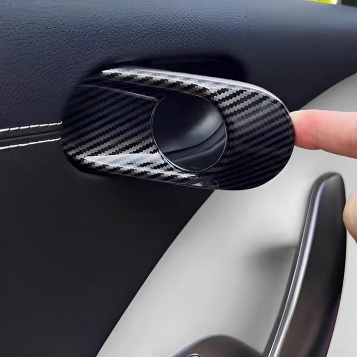 Carbon fiber textured interior trim for Smart #1