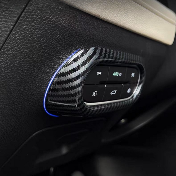 Carbon fiber textured interior trim for Smart #1
