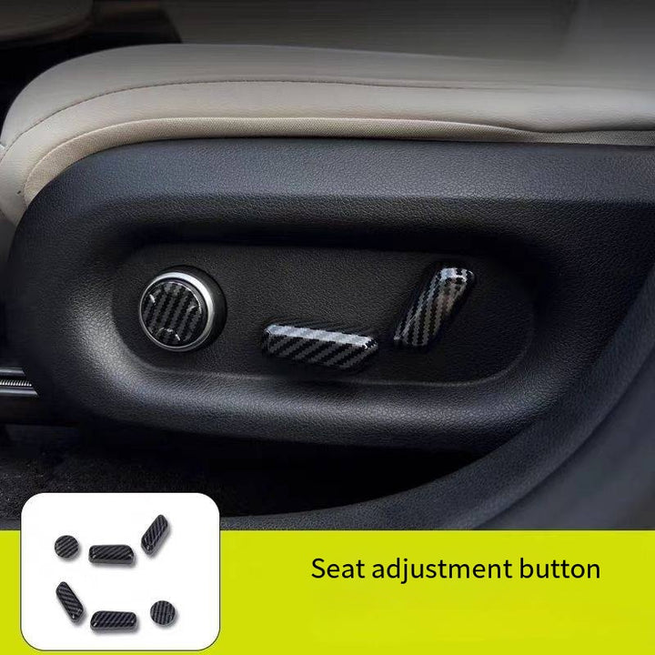Carbon fiber textured interior trim for Smart #1