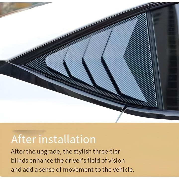 Triangle glass window trim for Deepal L07
