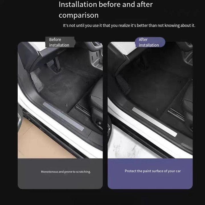 Door sill protector for Polestar 4