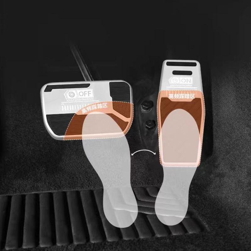 Brushed Aluminum Performance Pedals for AION Y Plus