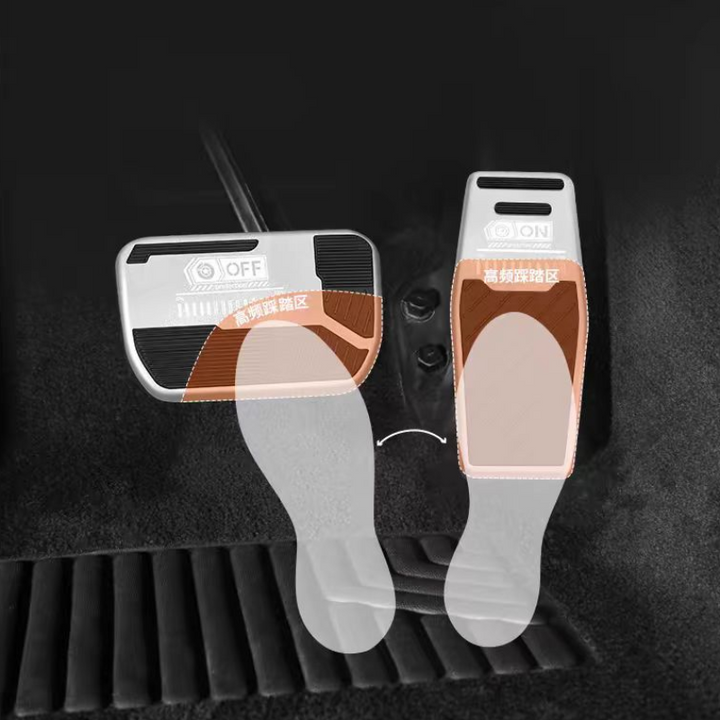 Brushed Aluminum Performance Pedals for AION Y Plus