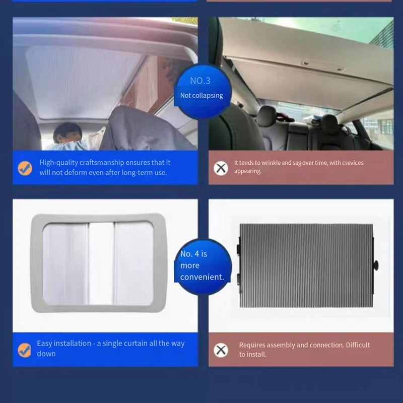 Foldable sunshade canopy for Aion Y Plus