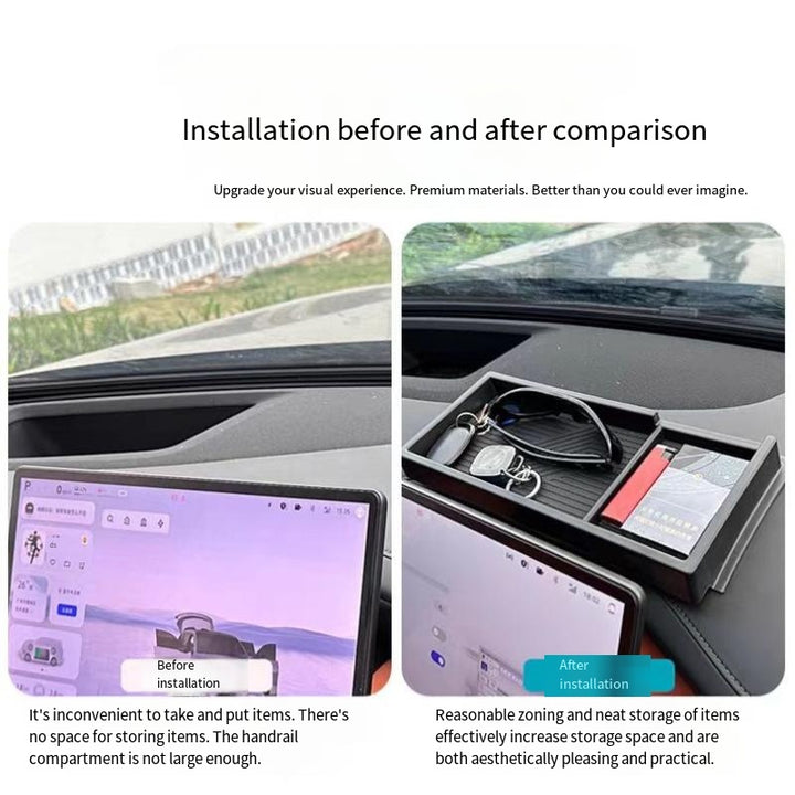 Behind Screen Storage Tray for Nevo Q07