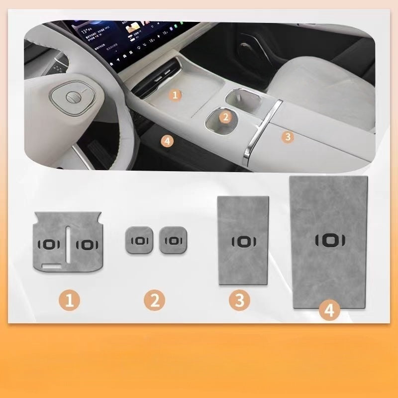 Center Console Non-Slip Storage Mat for Nevo Q07