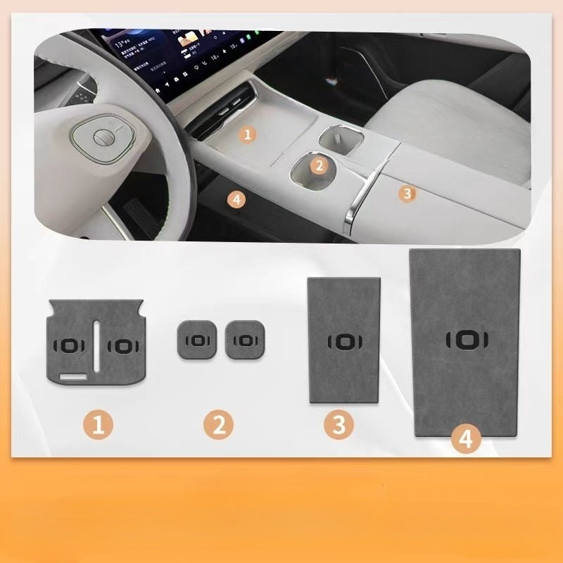 Center Console Non-Slip Storage Mat for Nevo Q07
