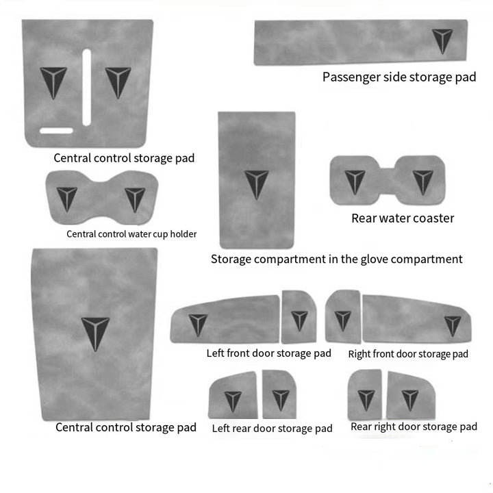 Center Console Non-Slip Storage Mat for Deepal L07