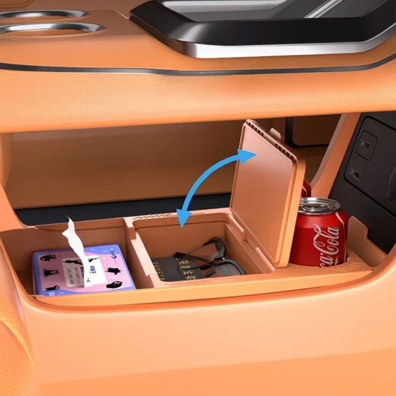 Lower center console storage box for AION V