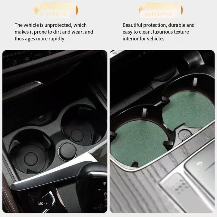 Car suede Coaster for Polestar (2Pcs)