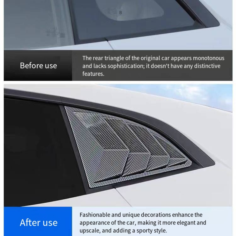 Triangle glass window trim for Avatr 07