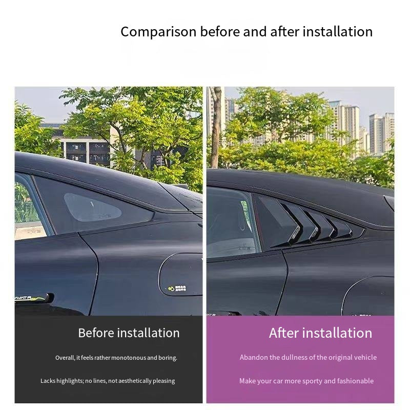 Triangle glass window trim for Avatr 06