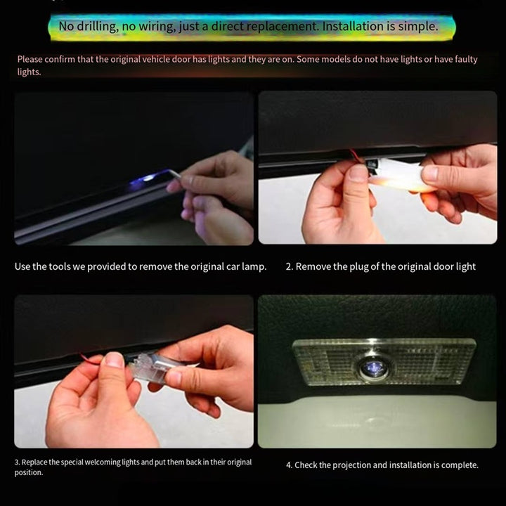 Welcome Light Lamp Wireless Laser Projector for Polestar