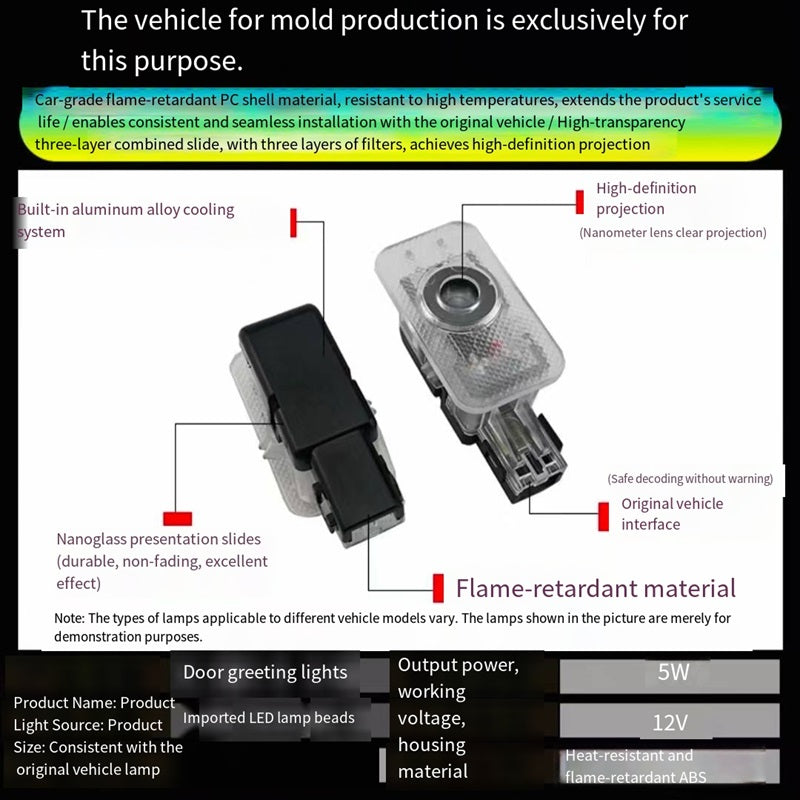 Welcome Light Lamp Wireless Laser Projector for Polestar