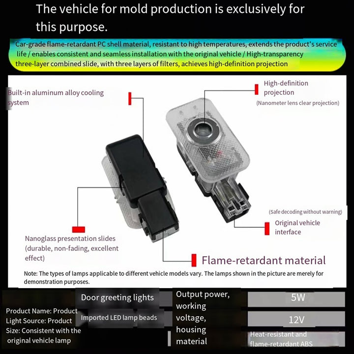 Welcome Light Lamp Wireless Laser Projector for Polestar