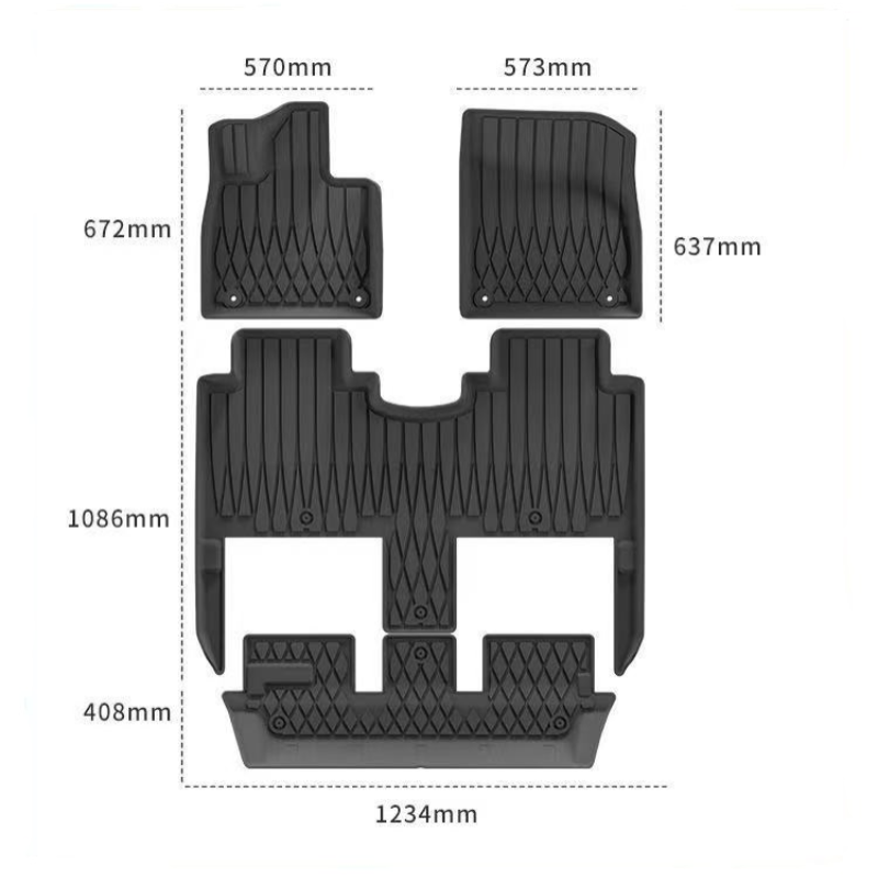 Car mats for Hyptec HL