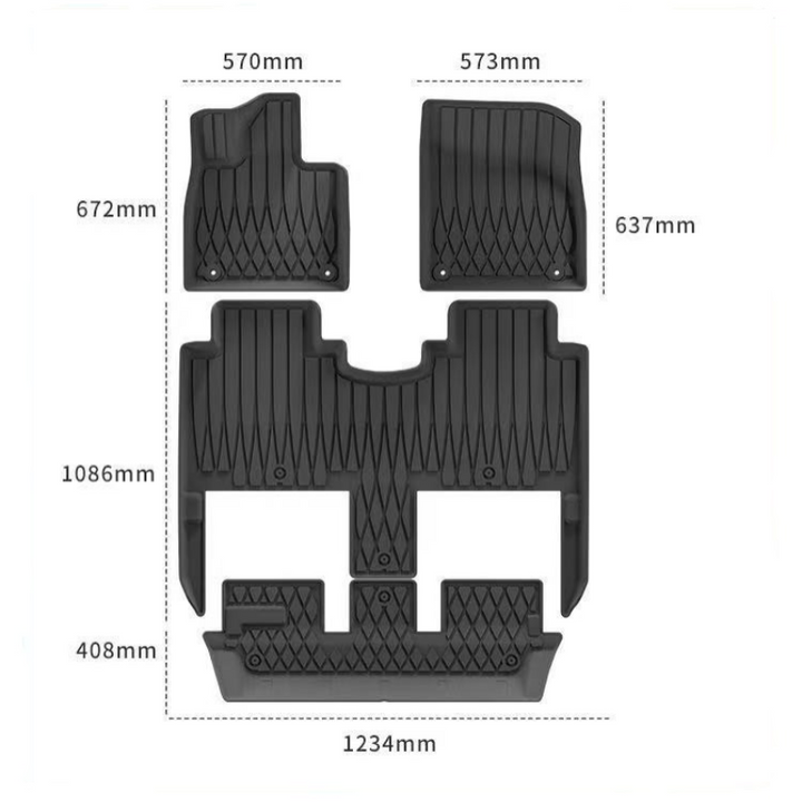 Car mats for Hyptec HL