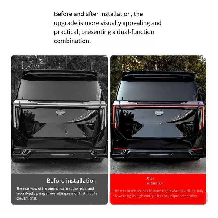 Body blacking trim for GAC M8