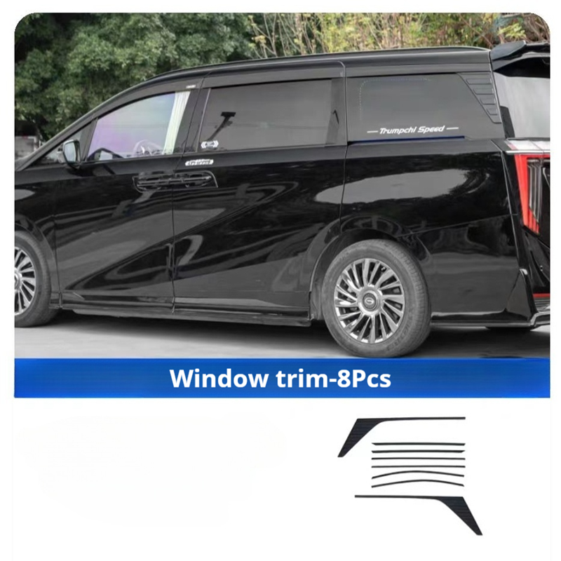 Body blacking trim for GAC M8