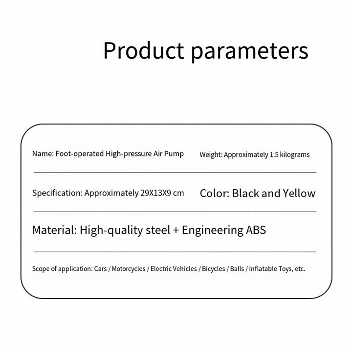 Foot-operated air pump