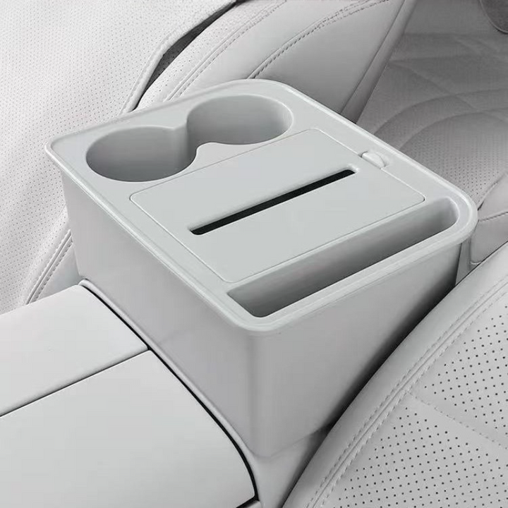 Multi-function storage box on the armrest console for Deelal S09