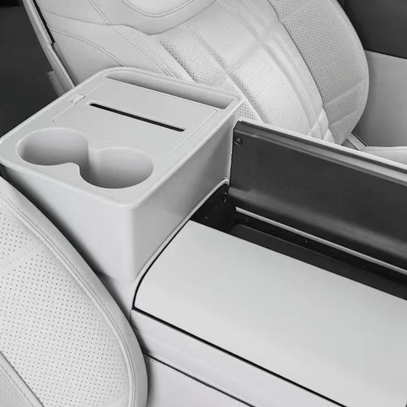 Multi-function storage box on the armrest console for Deelal S09