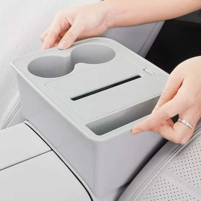 Multi-function storage box on the armrest console for Deelal S09