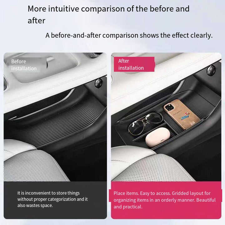 Center armrest storage box for Nevo Q05
