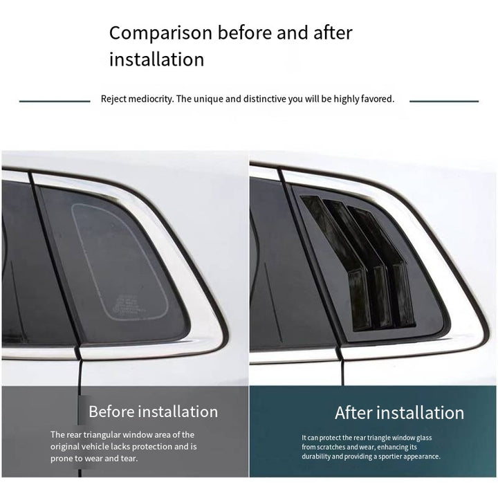 Triangle glass window trim for Nevo Q05