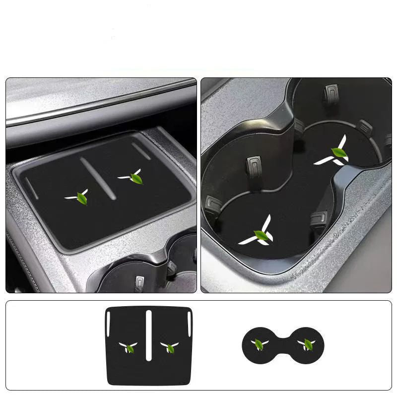 Center console anti-slip mat for Hongqi Ehs7