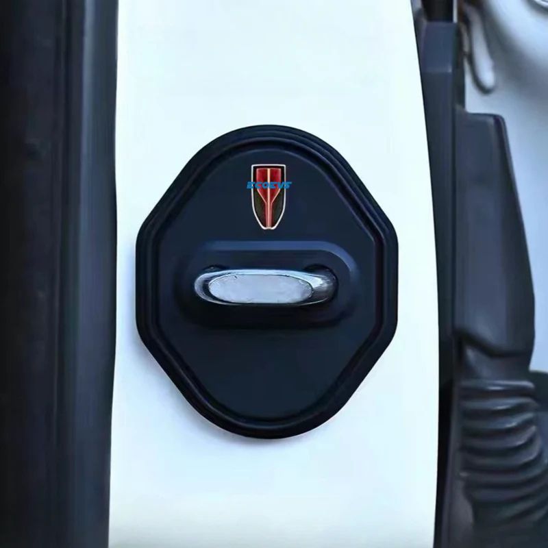 Cushion Silicone Door Lock Buckle Prot Cover for Hongqi (4Pcs)
