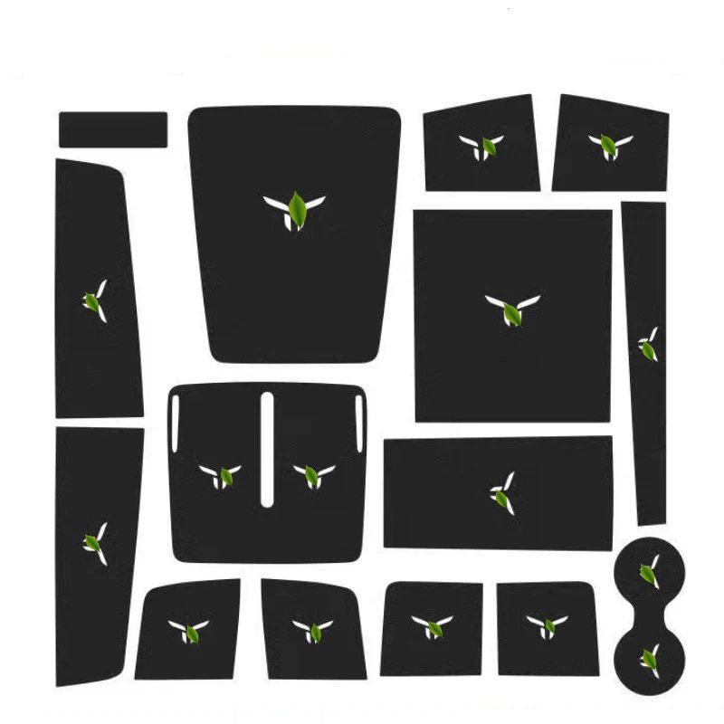 Center console anti-slip mat for Hongqi Ehs7