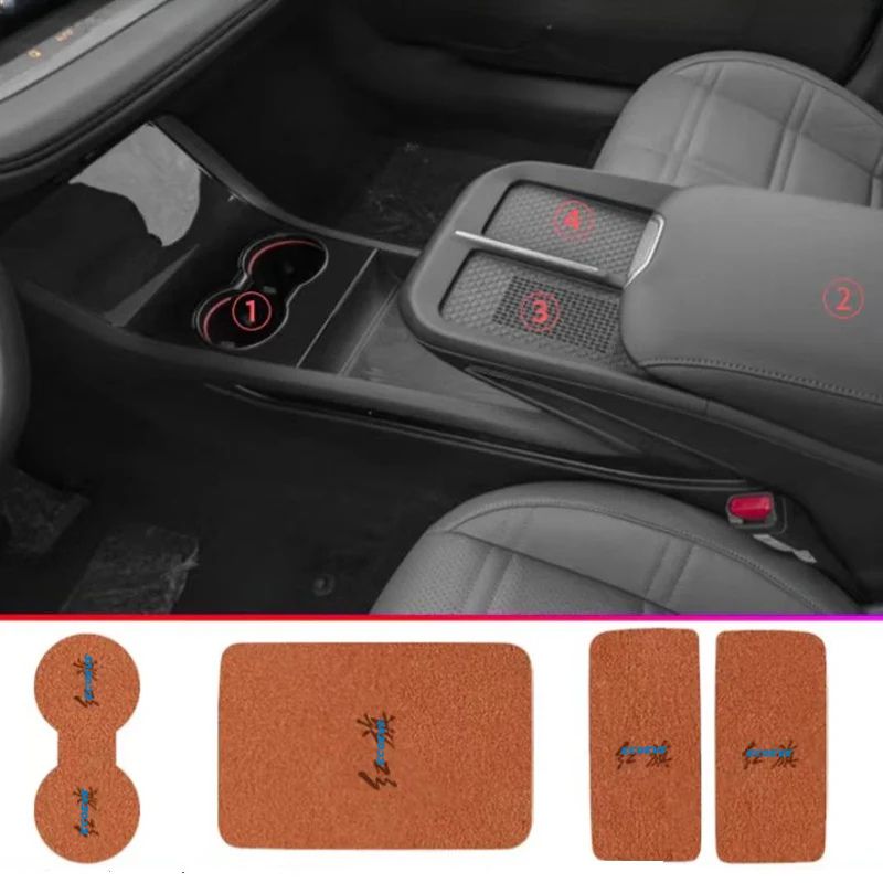 Center console anti-slip mat for Hongqi Eh7